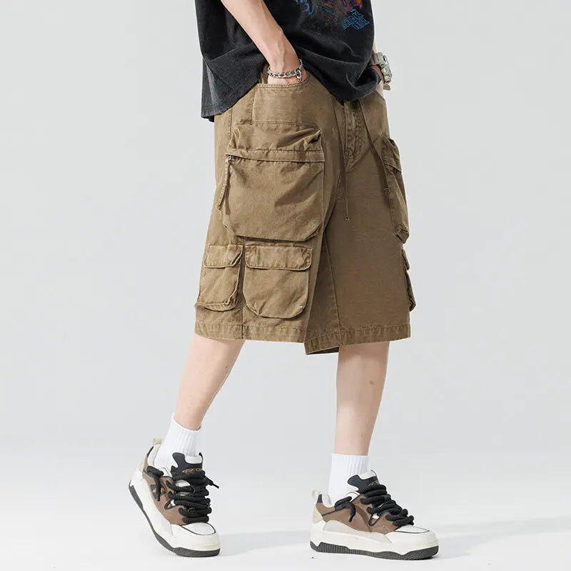New Summer Men Cotton Cargo Shorts Men American Clothing Casual Breeche Bermuda Beach Jogger Shorts Male Hot Dropshipping voguable