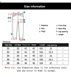Wthinlee New Business Men's Jeans Casual Straight Stretch Fashion Classic Blue Black Work Denim Trousers Male Brand Clothing voguable