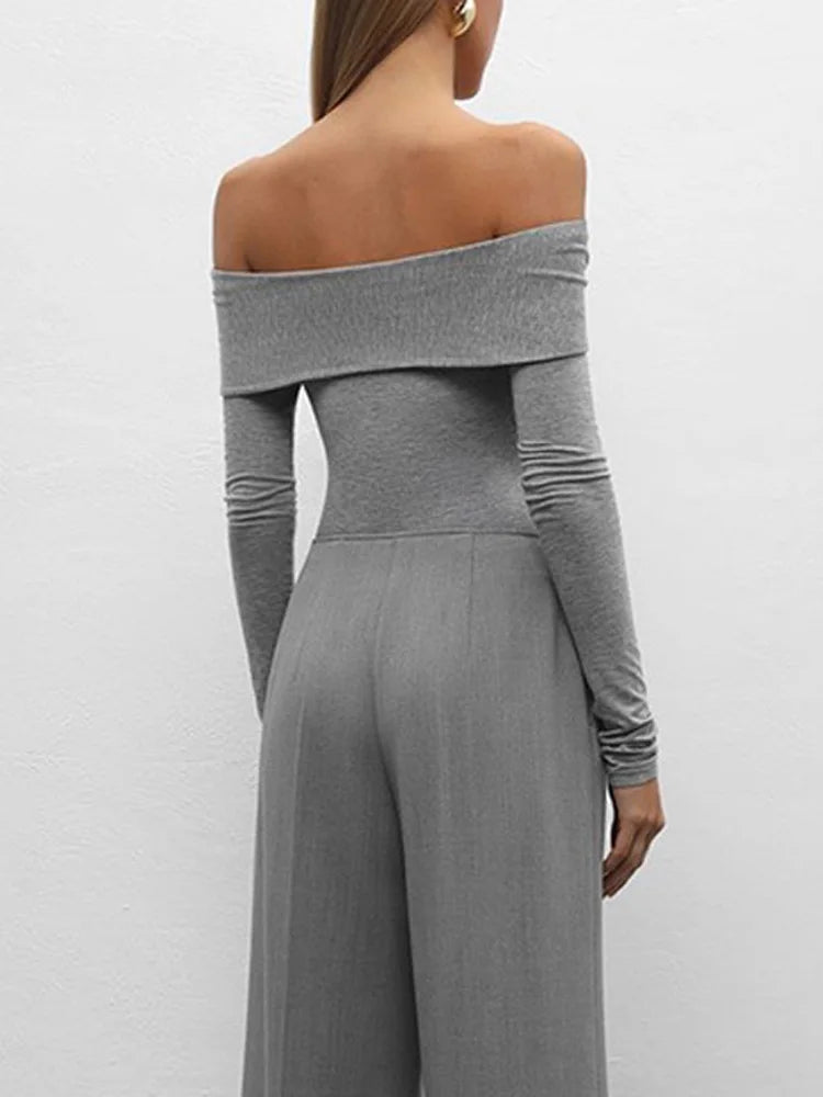 Summer Off-Shoulder Sexy T-shirt Top Women's Pleated Long Sleeve Inner V-Neck White Slim Twist Cropped Pullover Female Tee voguable