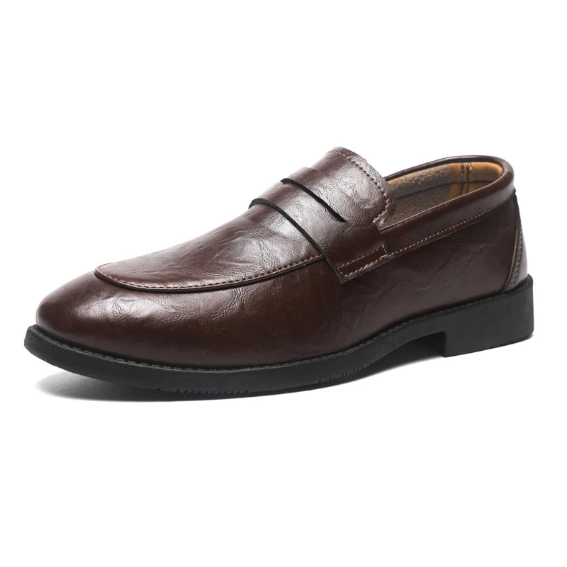 Voguable  Lightweight Mens Loafers Summer Solid Color Round Toe Non Slip Comfort Casual Shoes Breathable Driving Office Black Beige voguable