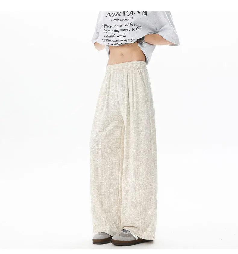 New Design Unisex Straight Leg Casual Pants Breathable Comfortable Novel Fabric Fashion Comfy Trendy Stylish Athleisure Trousers voguable