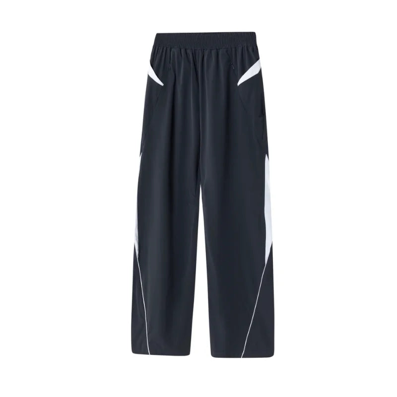Voguable Parachute Sports Pants for Men Jogging Sweatpants Wide Leg Trousers Male Black Streetwear Loose Casual American Street voguable