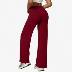 Voguable  Women High Waist Yoga Pants Quick Dry Straight Leg Workout Leggings Female Hip Lift Slim Fit Fitness Running Gym Sports Trousers voguable