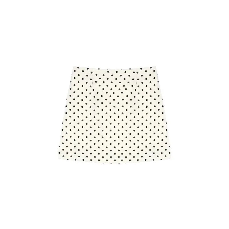 Polka Dot Summer Casual Bag Hip Skirt Women's High Waist A-line Skirt Suit Skirt voguable