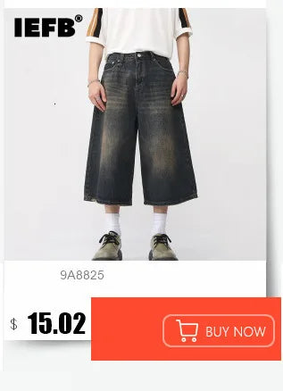 Vintage Camouflage Men's Jeans Fashion Washed Casual Wide Leg Denim Pants Autumn Winter Loose Male Trousers Old Blue 9C354 voguable
