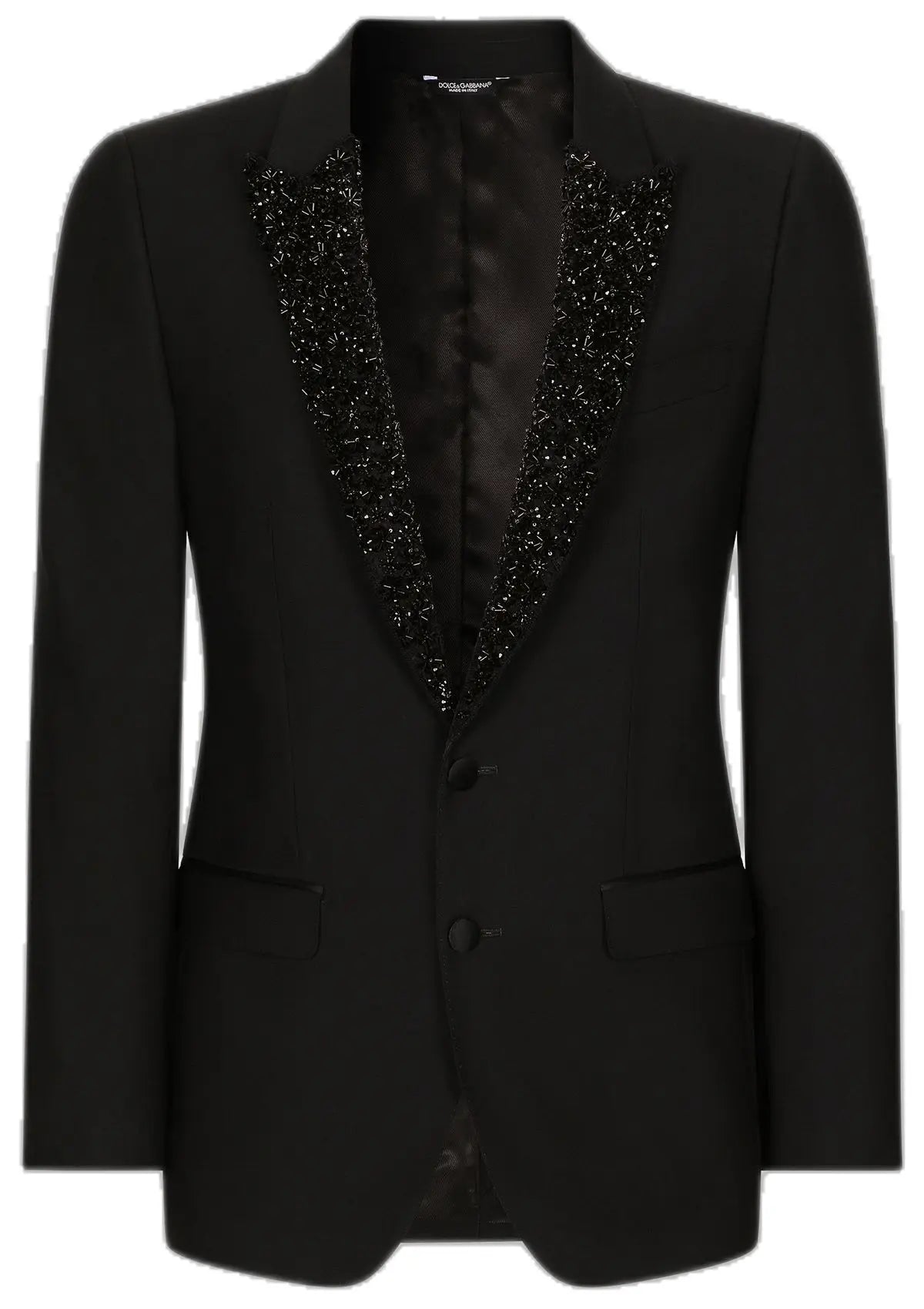 Voguable  Beaded Men Suits for Wedding Prom Party 2 Pieces Slim Fit Groom Tuxedo Male Peak Lapel Fashion Suit Jacket with Pants voguable