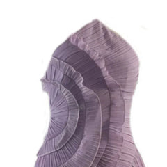 Fashion Folds Irregular Dress Women's Halterneck Sleeveless Tierred Casual Dresses 2025 Summer New Tide voguable