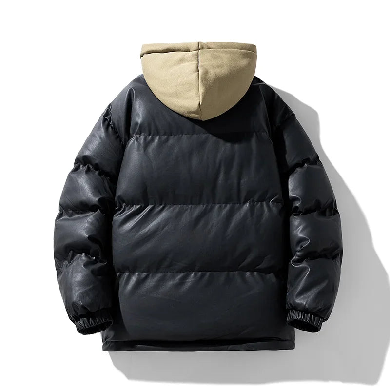 Winter Bread Cotton-padded Jackets Men Trendy Hooded Windproof Parkas Casual Cotton-Padded Jacket Warm Thick New Men's Coats voguable