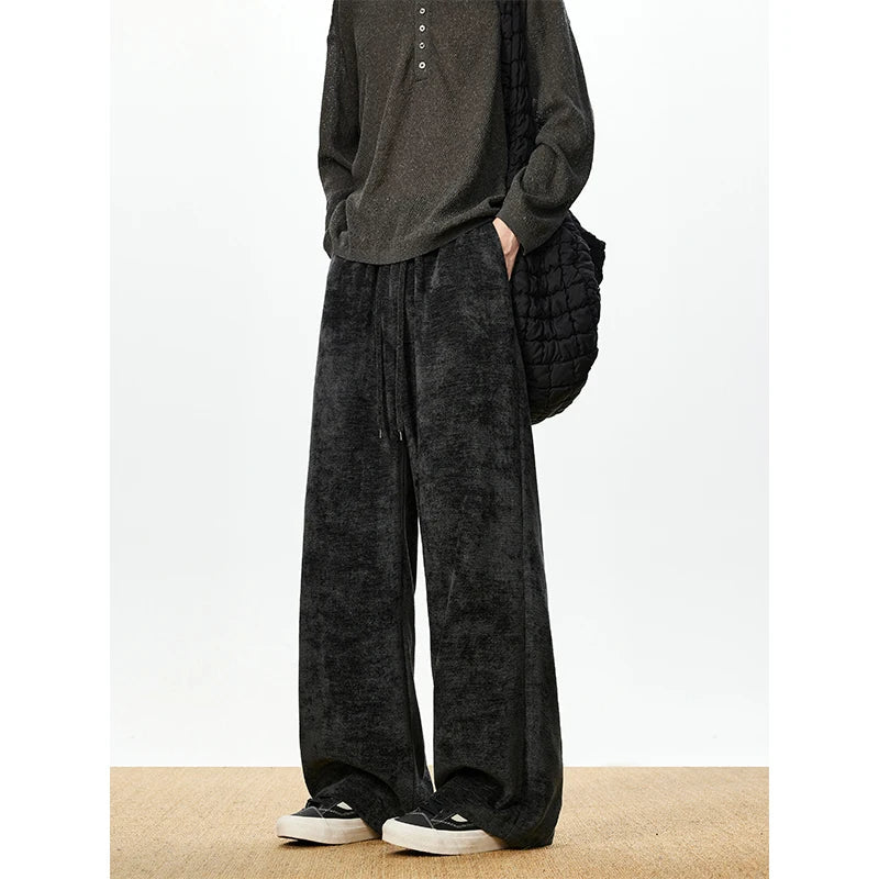 Autumn Casual Pants Men Fashion Retro Straight Pants Men Streetwear Hip-hop Loose Wide Leg Pants Mens Vintage Trousers M-3XL voguable