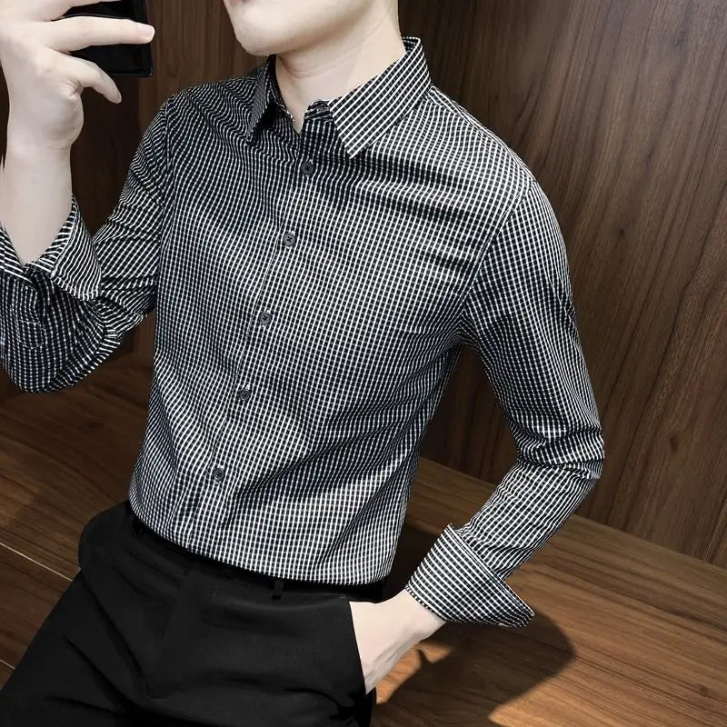 Spring Autumn KPOP Fashion Style Harajuku Slim Fit Tops Loose All Match Casual Shirt Korean Style Square Neck Long Sleeve Blusa voguable