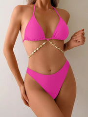 Voguable  Triangle String Bikinis Women Solid Swimwear Female Sexy Swimsuit Solid Bathers Bathing Swimming Swim Suit Beachwear voguable
