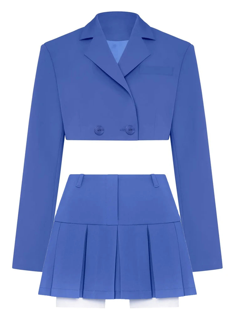 Taruxy Green New Blazers For Women Cropped Coats Jacket Summer Casual Outfits 2022 Fashion Chic Jacket Women's Blazer Suits voguable