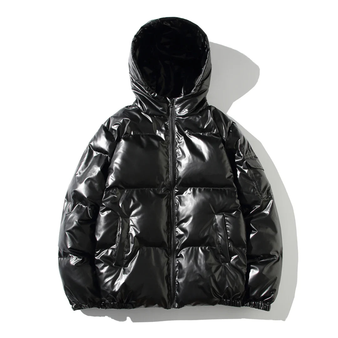 Winter Solid Color Parka Men Thick Hooded Jacket  New Warm Harajuku Coat Male Casual Zipper Jackets Windproof Outwear gotmes-shop
