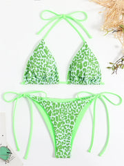 Voguable Sexy Micro Bikini 2024 Women Pink Leopard Print Neon Double Side Push Up Swimsuit Brazilian Beach Bathing Suit Thong Swimwear voguable