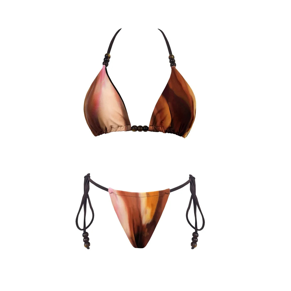 3 Pieces Bikinis Sexy Women Swimsuit Halter Swimwear Mini Skirt Female Button Bikini Set Beachwear Bathing Suits Bodysuit voguable