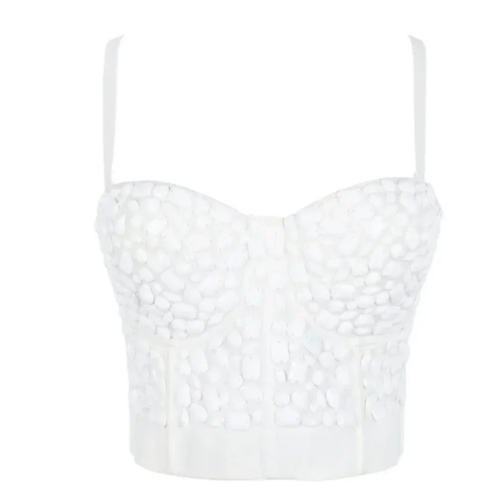 Fashion Clothes Tank Sling Stage Dance Wear Casual Women Clothing Y2k Tops Corset Streetwear Sexy Club Party Summer Elegant voguable