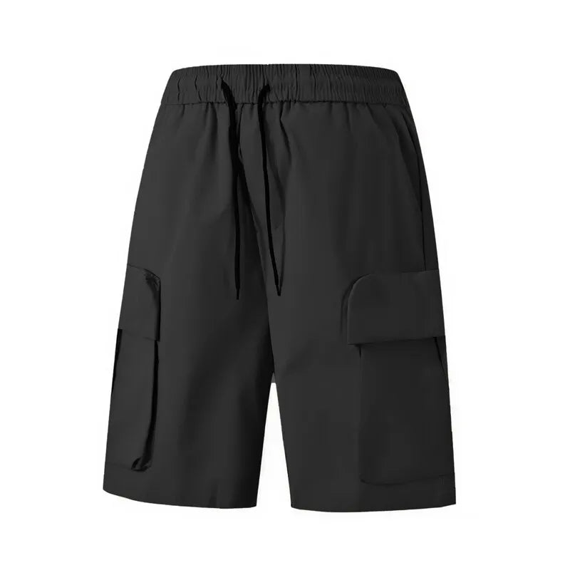 Voguable  Men's Cargo Drawstring Shorts with Multi-Pockets Durable Workwear Outdoor and Casual Comfortable and Stylish, Summer Streetwear voguable