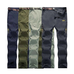 Stretchable Mens Cargo Pants Summer Men Casual Pant Quick Dry Outdoor Hiking Trekking Tactical Male Sports Trousers voguable