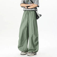 Unisex Pants Wide Leg Athletic Lounge Pants Spring Summer Lightweight Stretch Waist Casual Sportswear Joggers Loose Thin Comfort voguable