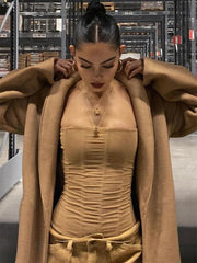 Mesh Backless Summer Vest Female Elegant Luxury Patchwork Strapless Solid Slim Streetwear Inner Sexy Y2k Tank Top Women's voguable