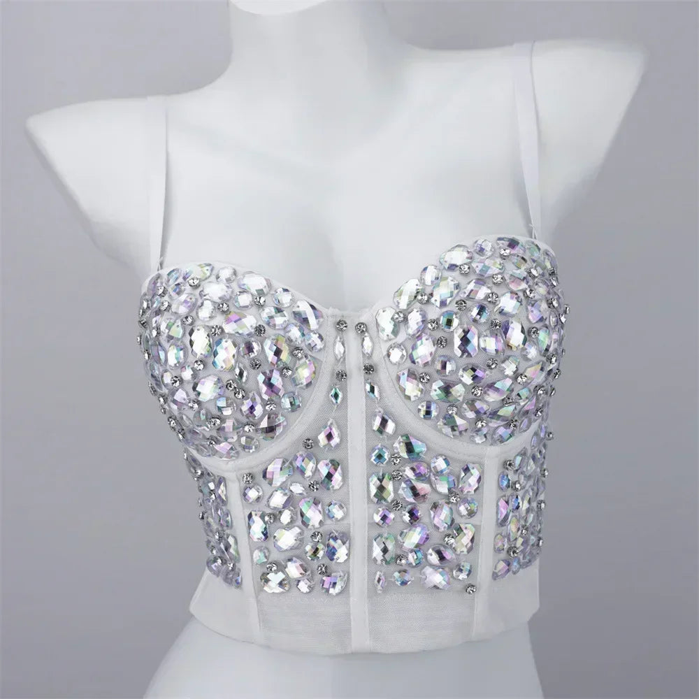 Fashion Clothes Tank Sling Stage Dance Wear Casual Women Clothing Y2k Tops Corset Streetwear Sexy Club Party Summer Elegant voguable
