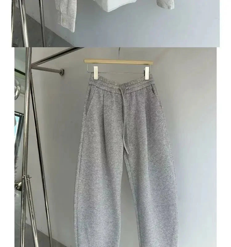 Korean Casual Sports High-end Suit Autumn Sweatshirt Fake Two-piece Spring Fashion Trend Casual Loose Suit Aesthetic Academy voguable