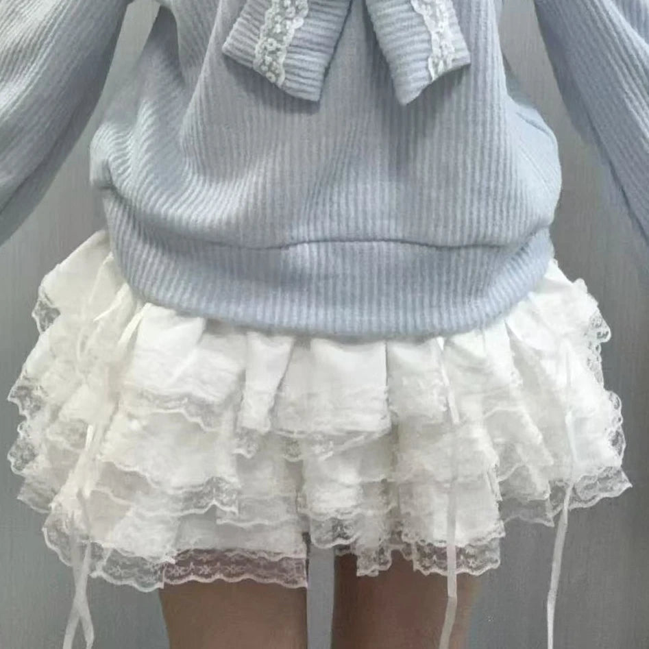 Voguable  Y2K Japanese Kawaii Aesthetic Skirt Women Cute Sweet Flared Mini Skirt Harajuku Casual Street Fashion Daily Wear Short Female voguable