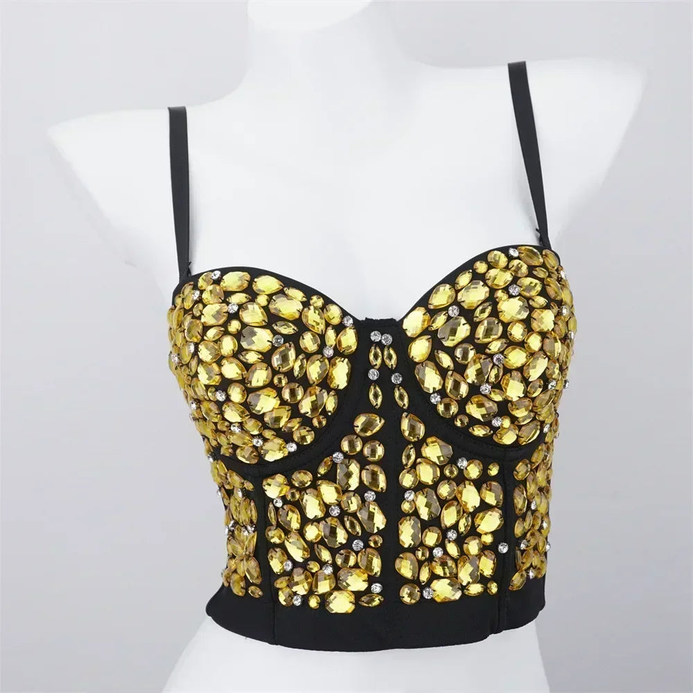 Fashion Clothes Tank Sling Stage Dance Wear Casual Women Clothing Y2k Tops Corset Streetwear Sexy Club Party Summer Elegant voguable