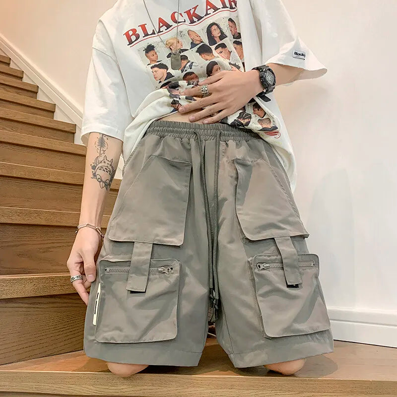 Mens Summer Cargo Shorts Multi Pocket Casual Outdoor Sports Workwear Lightweight Comfortable Hiking Shorts Trendy Fashion voguable