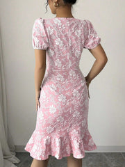Voguable  summer new slim hip fashion temperament commuter casual versatile dress voguable