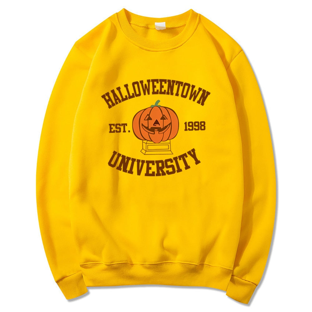 HalloweenTown 1998 Sweatshirt Halloweentown University Hoodie Halloween Party Sweater Vintage Fall Pumpkin Crewneck Sweatshirts voguable