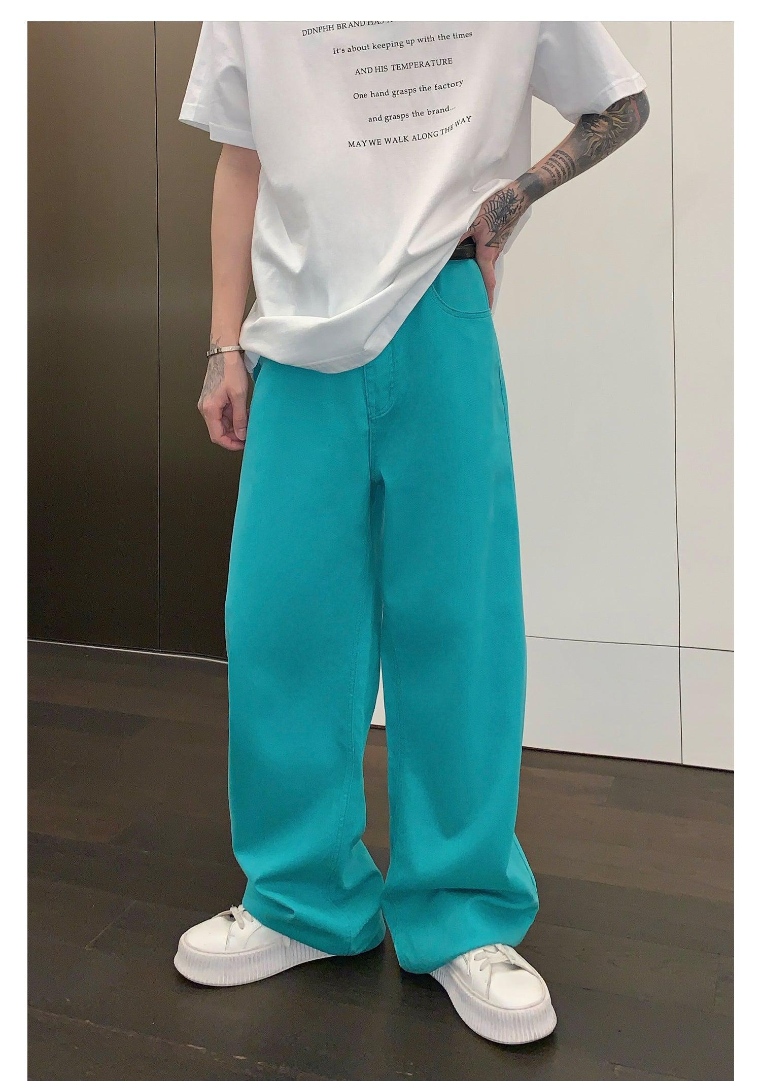 Summer Thin Straight-leg Wide-leg Jeans mysite