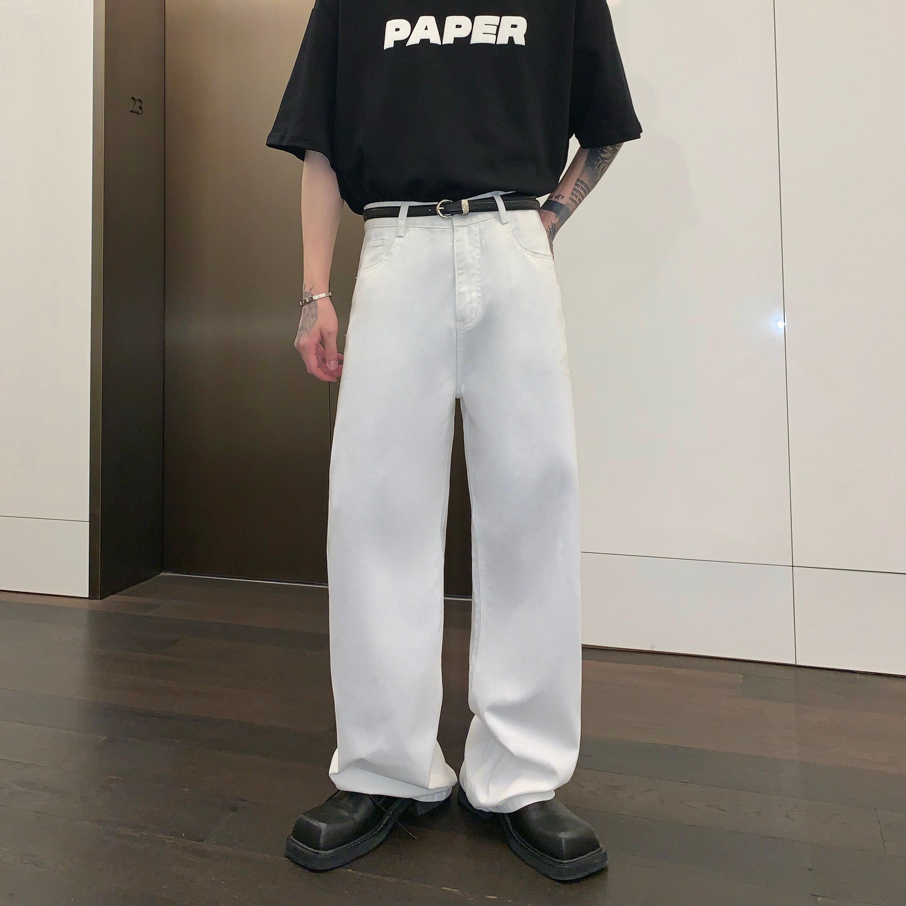 Summer Thin Straight-leg Wide-leg Jeans mysite