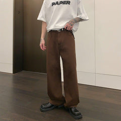 Summer Thin Straight-leg Wide-leg Jeans mysite