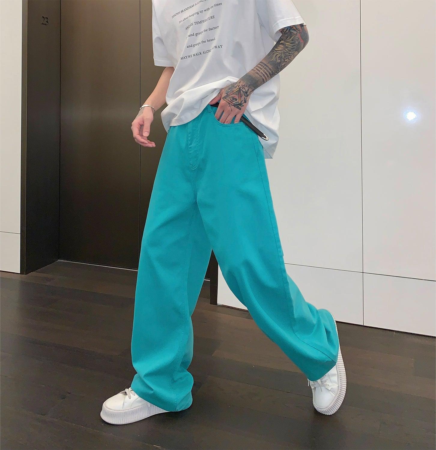 Summer Thin Straight-leg Wide-leg Jeans mysite