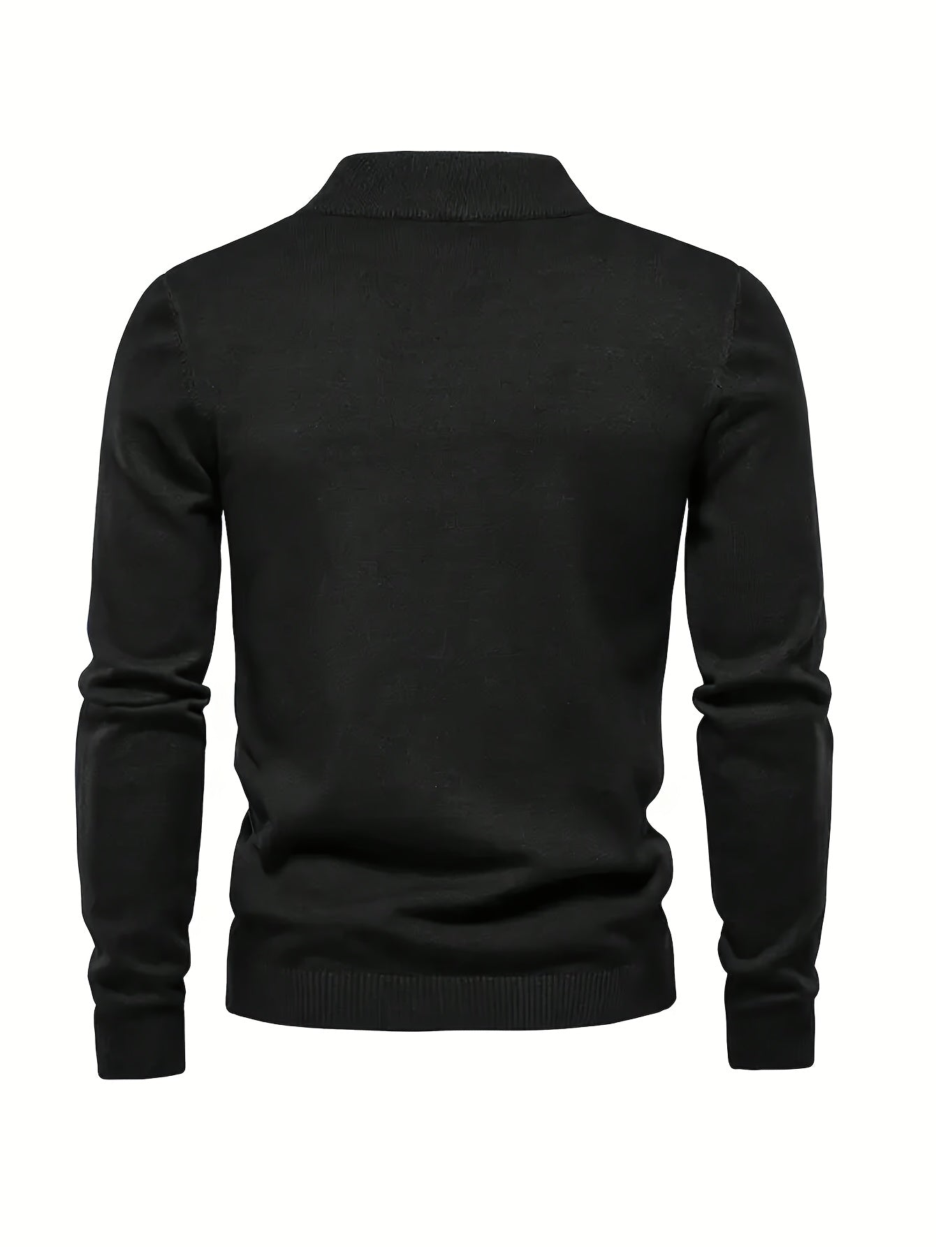 [Soft Cozy Knit Turtleneck Sweater] Men's Cozy Knit Turtleneck Sweater - Casual Solid Color Pullover for Fall/Winter, Soft Blend voguable