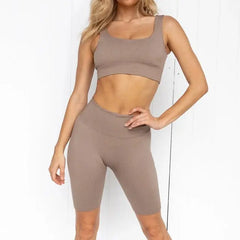2 Piece Set Workout Clothes for Women Sports Bra and Leggings Set Sports Wear for Women Gym Clothing Athletic Yoga Set voguable