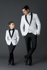 Voguable Hot Selling Fashion Men Suits Tailor-Made High Quality Terno Masculino White One Button (Jacket+Pant+Bowtie) Formal Tuxedos voguable