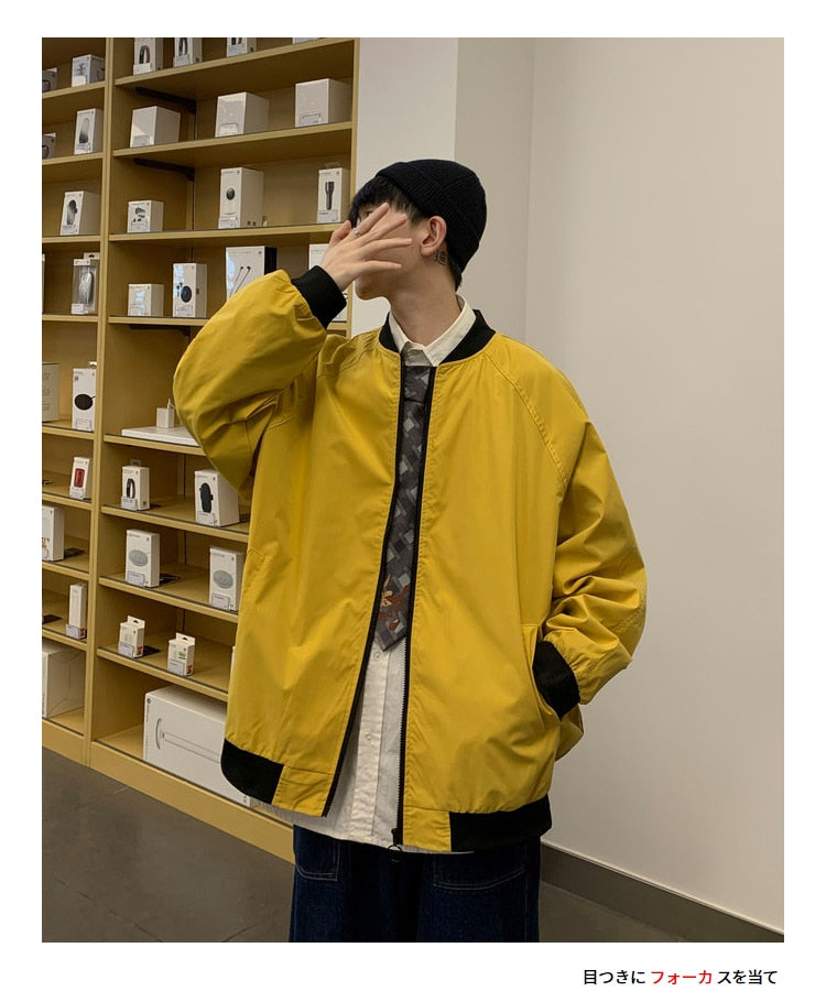 Voguable Men's Bomber Streetwear Jacket 2022 New Hip Hop Loose Pilot Male College Style Clothing Plus Size Casual Fashion Baseball Coats voguable