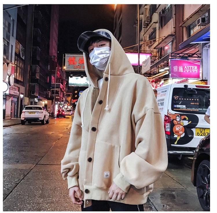 Voguable New Cool Casual Winter Fleece Hoodies Men Women Harajuku Solid Color Warm Sweatshirt Korean Teens Fashion Hoodie Sweatshirt voguable