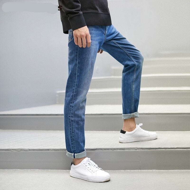 Voguable Men's Slim Fit Denim Pants Stretch Jeans Basic| 221332087 voguable