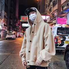 Voguable New Cool Casual Winter Fleece Hoodies Men Women Harajuku Solid Color Warm Sweatshirt Korean Teens Fashion Hoodie Sweatshirt voguable