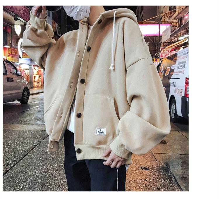 Voguable New Cool Casual Winter Fleece Hoodies Men Women Harajuku Solid Color Warm Sweatshirt Korean Teens Fashion Hoodie Sweatshirt voguable