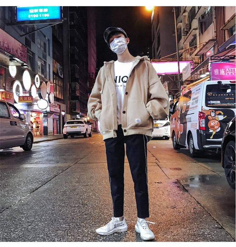 Voguable New Cool Casual Winter Fleece Hoodies Men Women Harajuku Solid Color Warm Sweatshirt Korean Teens Fashion Hoodie Sweatshirt voguable