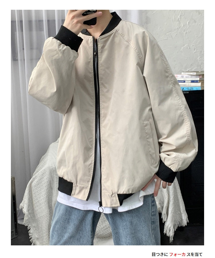 Voguable Men's Bomber Streetwear Jacket 2022 New Hip Hop Loose Pilot Male College Style Clothing Plus Size Casual Fashion Baseball Coats voguable