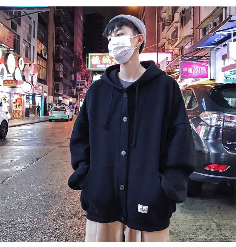 Voguable New Cool Casual Winter Fleece Hoodies Men Women Harajuku Solid Color Warm Sweatshirt Korean Teens Fashion Hoodie Sweatshirt voguable