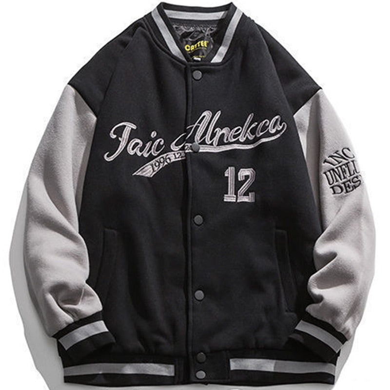 Voguable 2022 Autumn Japanese Embroidery Baseball Jacket Hip Hop Harajuku Streetwear Men New Loose Vintage Jackets Couples Pilot Coats voguable