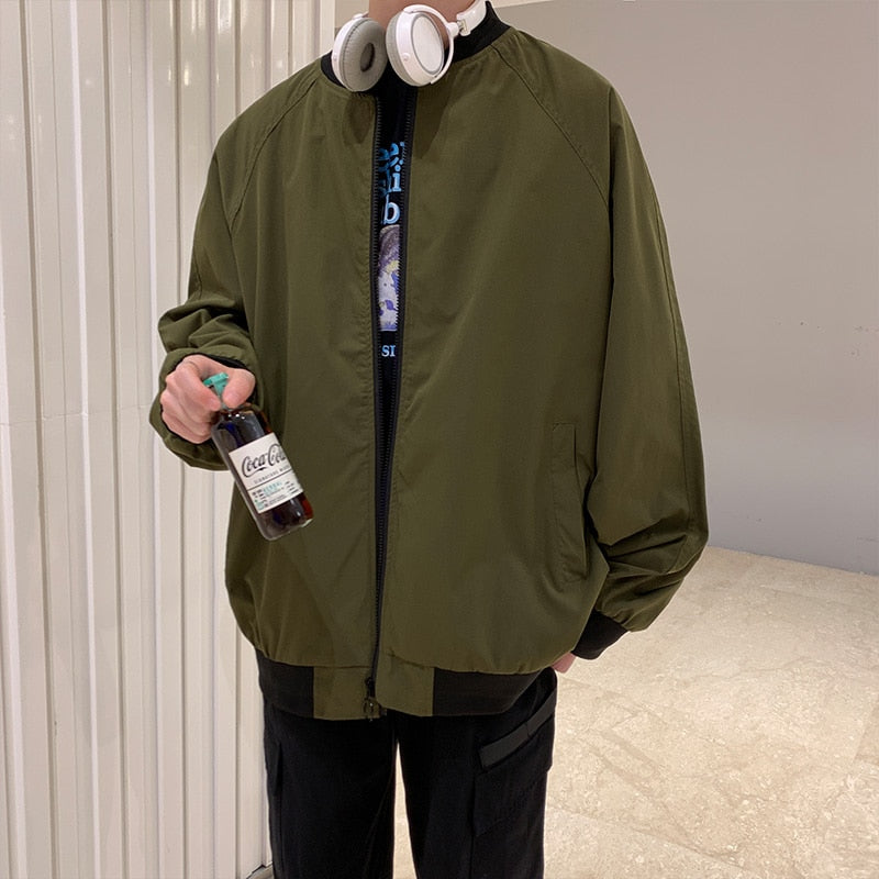 Voguable Men's Bomber Streetwear Jacket 2022 New Hip Hop Loose Pilot Male College Style Clothing Plus Size Casual Fashion Baseball Coats voguable