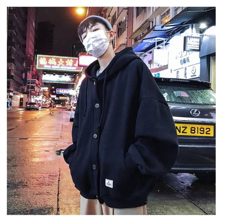 Voguable New Cool Casual Winter Fleece Hoodies Men Women Harajuku Solid Color Warm Sweatshirt Korean Teens Fashion Hoodie Sweatshirt voguable