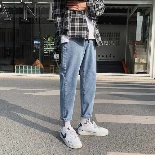 Voguable  Summer Slim Fit Jeans for Mens Streetwear Korean Designer Regular Distressed Denim Slim Homme Pants Hip Hop Hole Jeans Trousers voguable